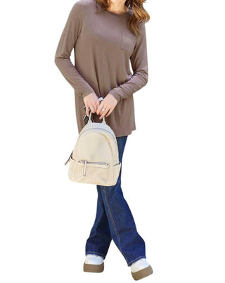 Basic Bae - Luxe Long Sleeve Top With Pockets