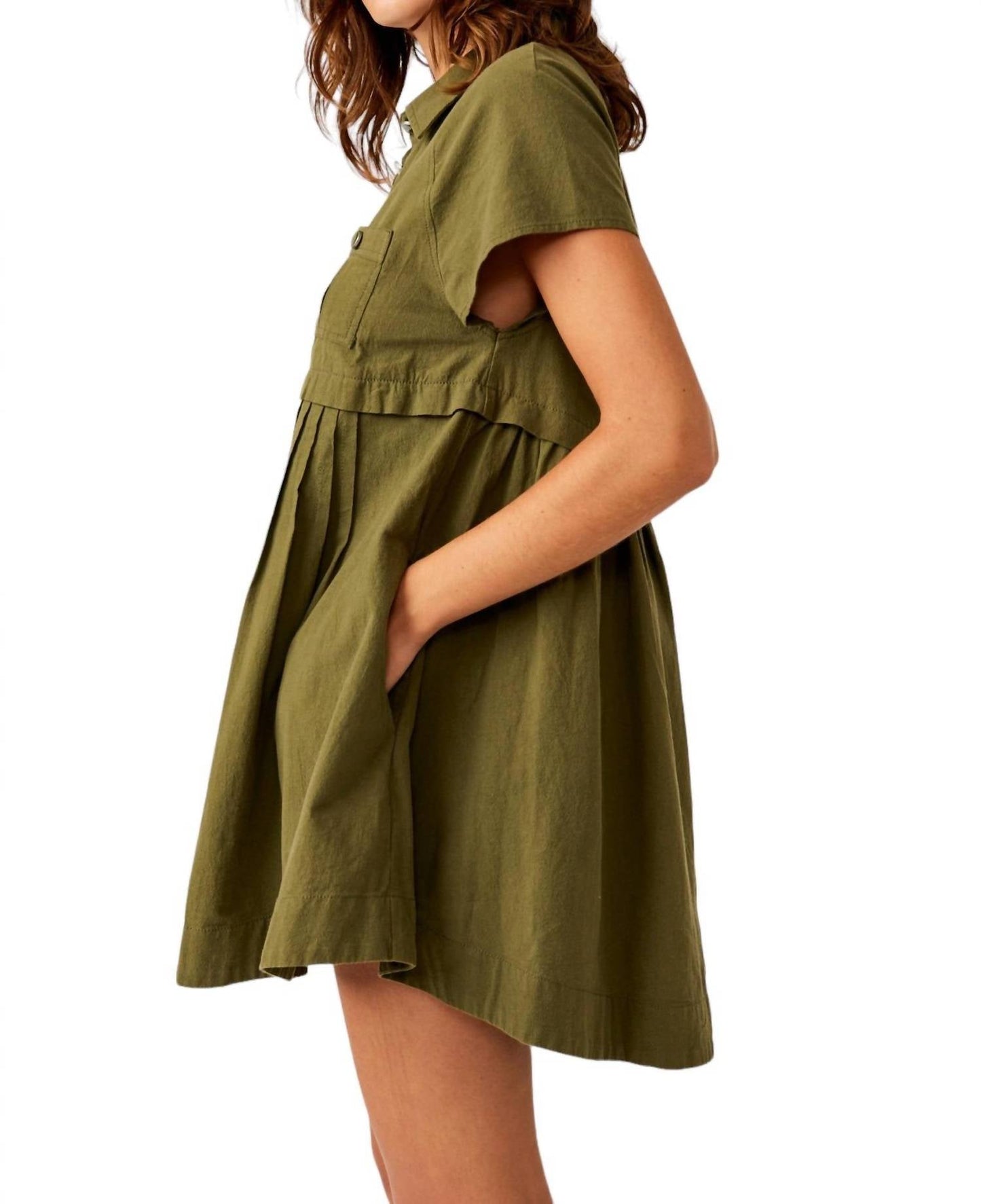 Free People - Ronnie Poplin Mini Dress