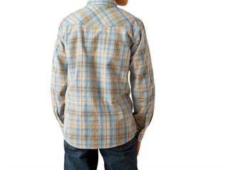Ariat - Boy's Howe Long Sleeve Retro Plaid Shirt