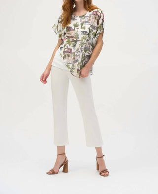 Joseph Ribkoff - Floral Print Casual Pullover