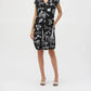 Joseph Ribkoff - Paris Print Cap Sleeve Cocoon Dress