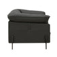 Tadi Top Grain Leather Chair - Black