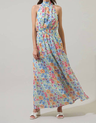 Sugarlips - Ezia Garden Jetter Halter Maxi Dress