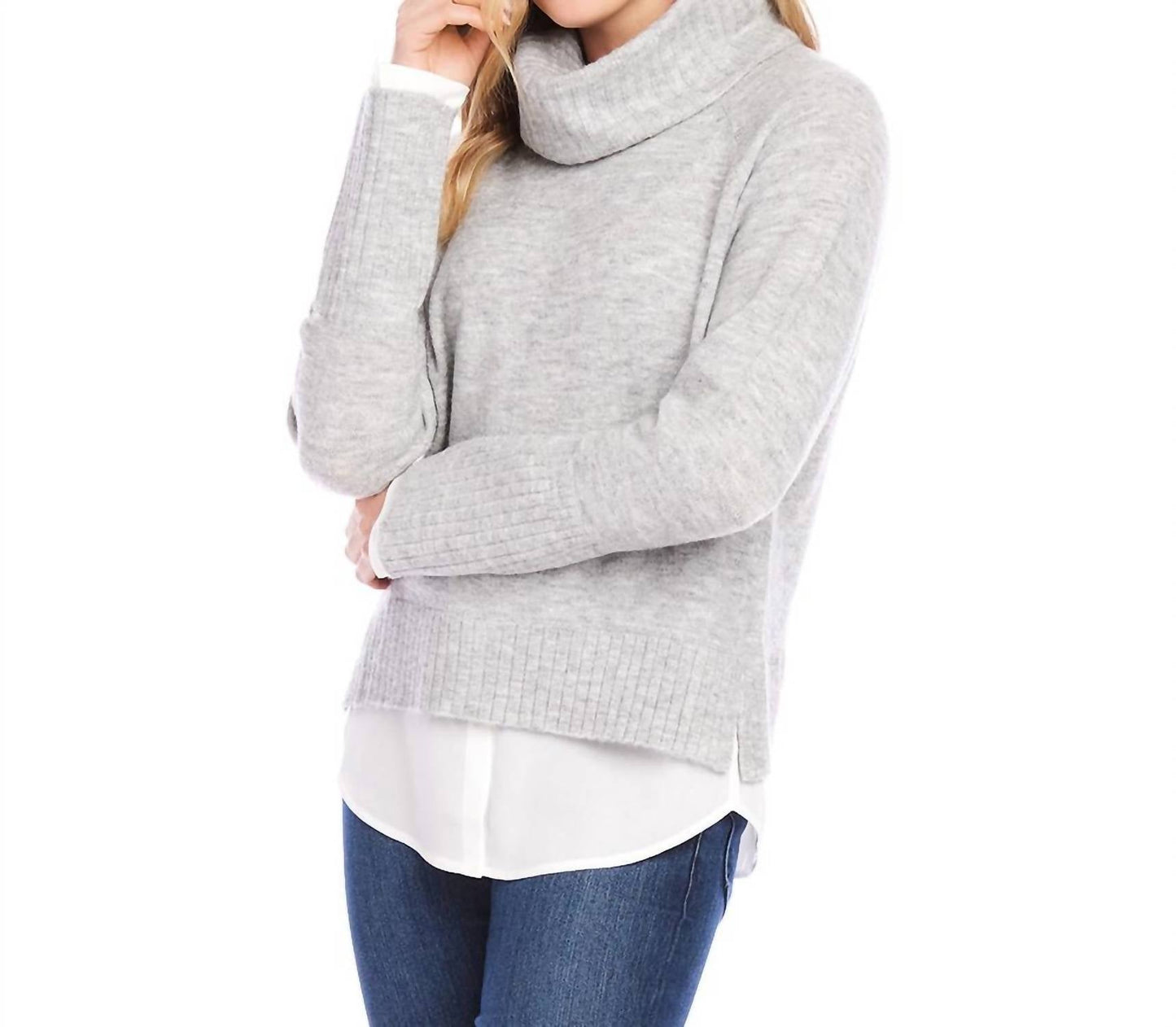 Karen Kane - Layered Turtleneck Sweater