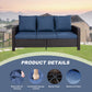 TL A Three-Seater Sofa and Outdoor Seating Set