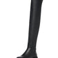 Steve Madden - Women's Gibbs Block Heel Rounded Toe Over The Knee Leather Fashion Boots