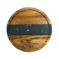 Creative Gifts International - Marble Stripe and Acacia Wood Round Board