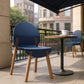 4 Piece Set of Single Chairs With a Design Combining Modern and Traditional Elements