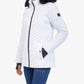 London Fog - Zip-front Puffer Jacket With Removable Faux Fur Trimmed Hood