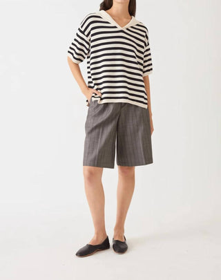 Demylee New York - Jane Stripe Short-sleeve Sweater