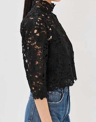 Ba&Sh - Paul High Neck Floral Top
