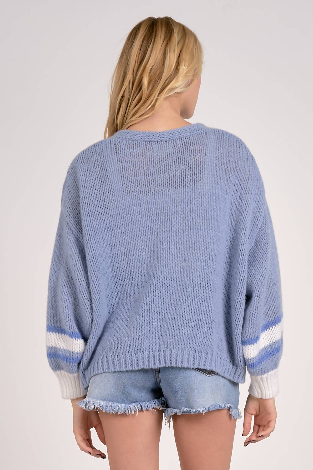 Elan - Loose Knit Cardigan Sweater