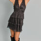 Le Lis - Midnight Shimmer Mini Dress