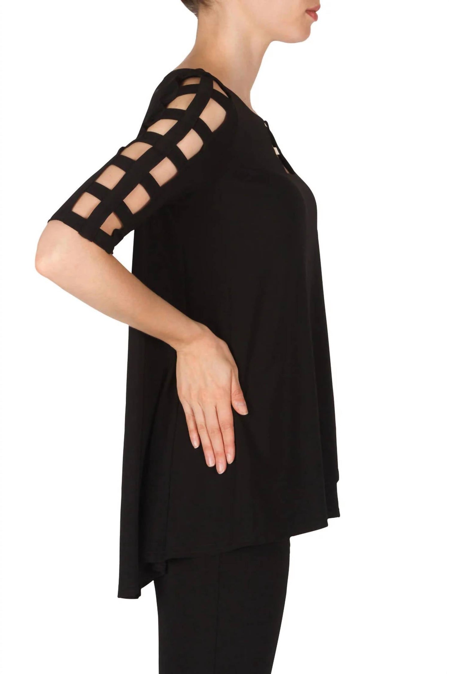 Joseph Ribkoff - Cut Out Sleeve Top