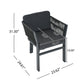 Outdoor Dining Chair, All-Weather Patio Seating For Backyard (Set of 2)