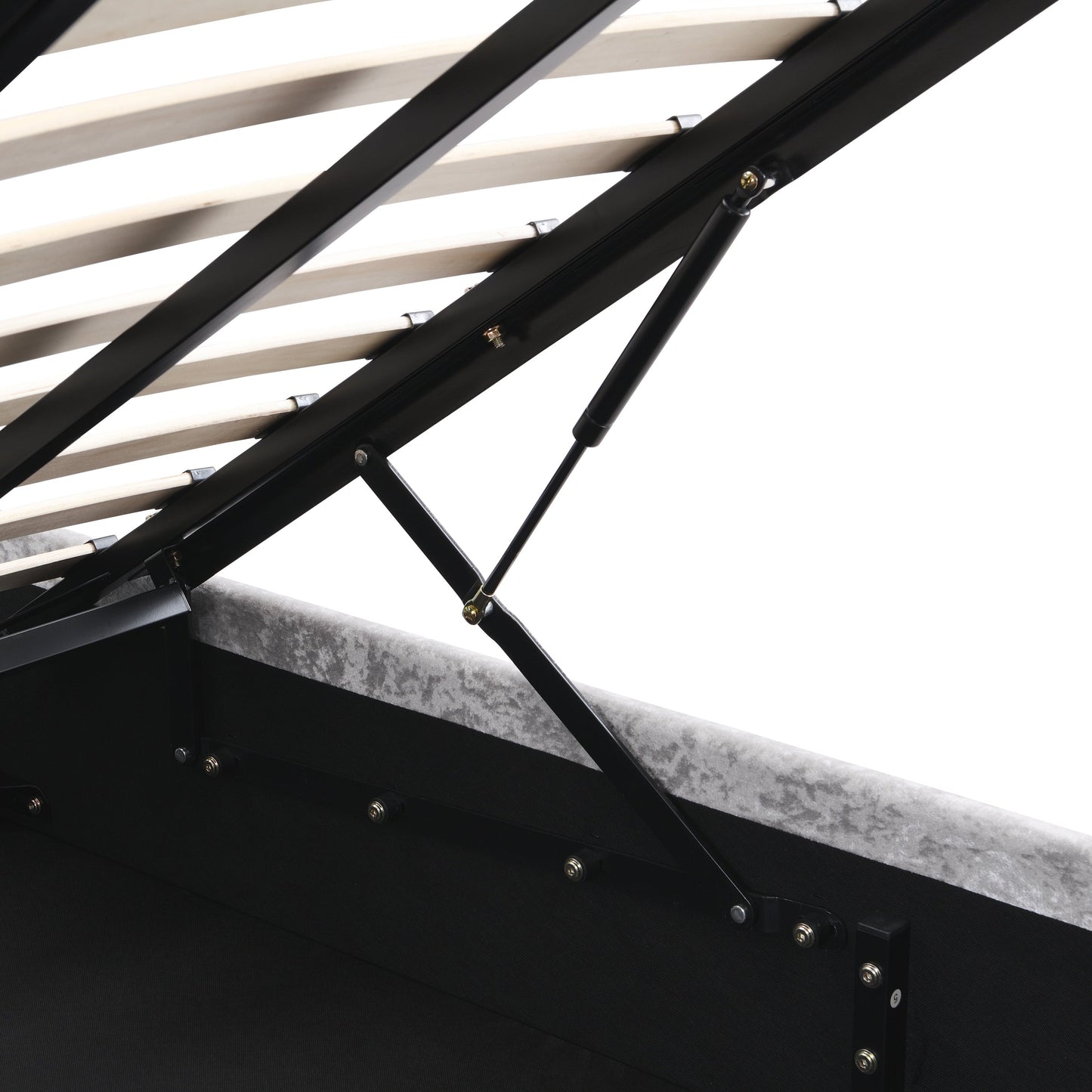 Hartfried Upholstered Queen Storage Bed with Hydraulic Lift