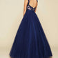 Mac Duggal - Illusion Neck Tulle Ball Gown