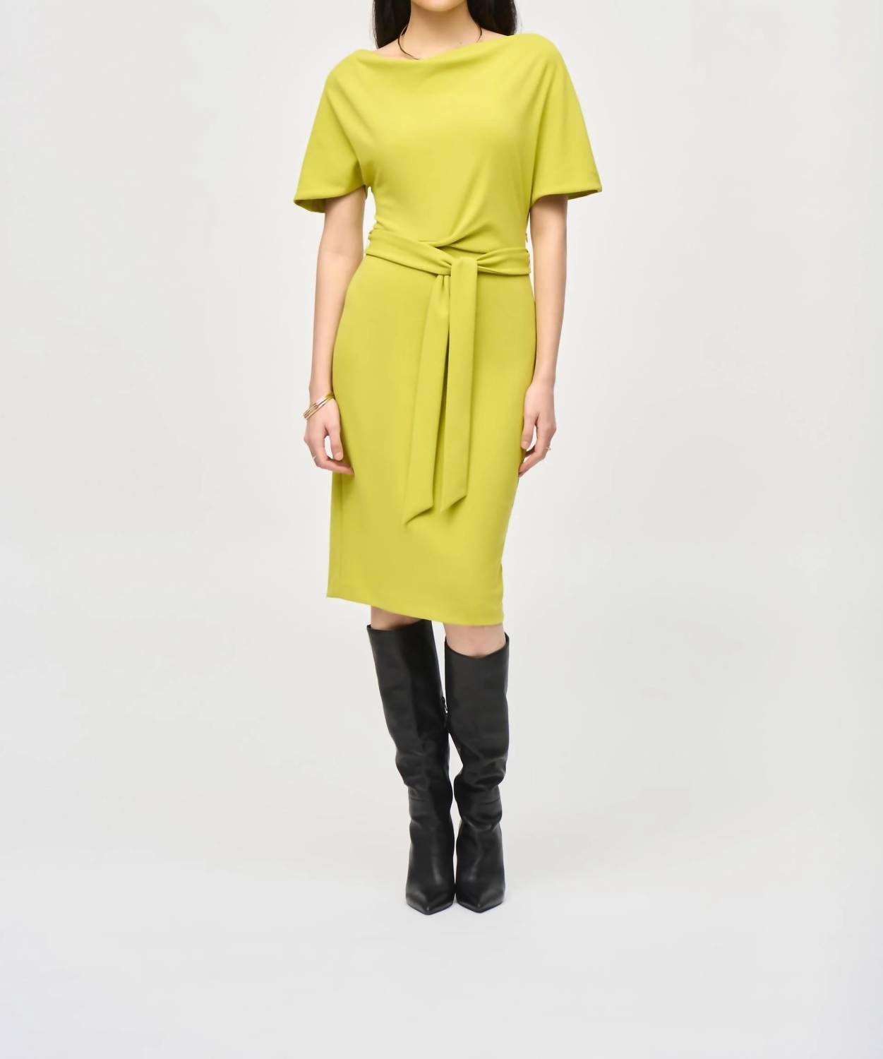 Joseph Ribkoff - Scuba Crepe Belted Dress