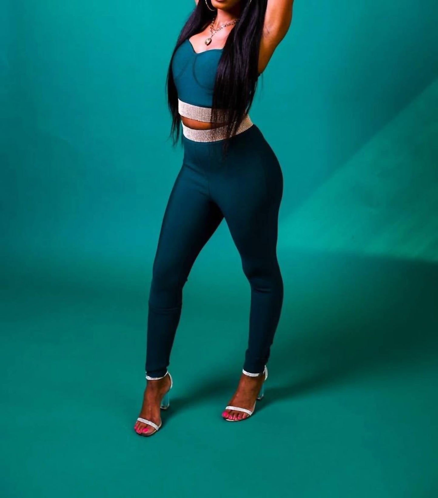 Porshia By Porshia Banks - Currency Crop Top