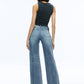 Alice + Olivia - Chrissy Crewneck Ruched Crop Top