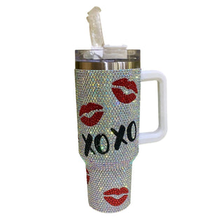 Nima Accessories - 40 oz XOXO Rhinestone Tumbler
