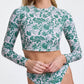 Jolyn - Moana Long Sleeved Crop Rashguard Top