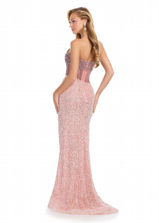 Ashleylauren - Dazzling Fully Hand Beaded Gown