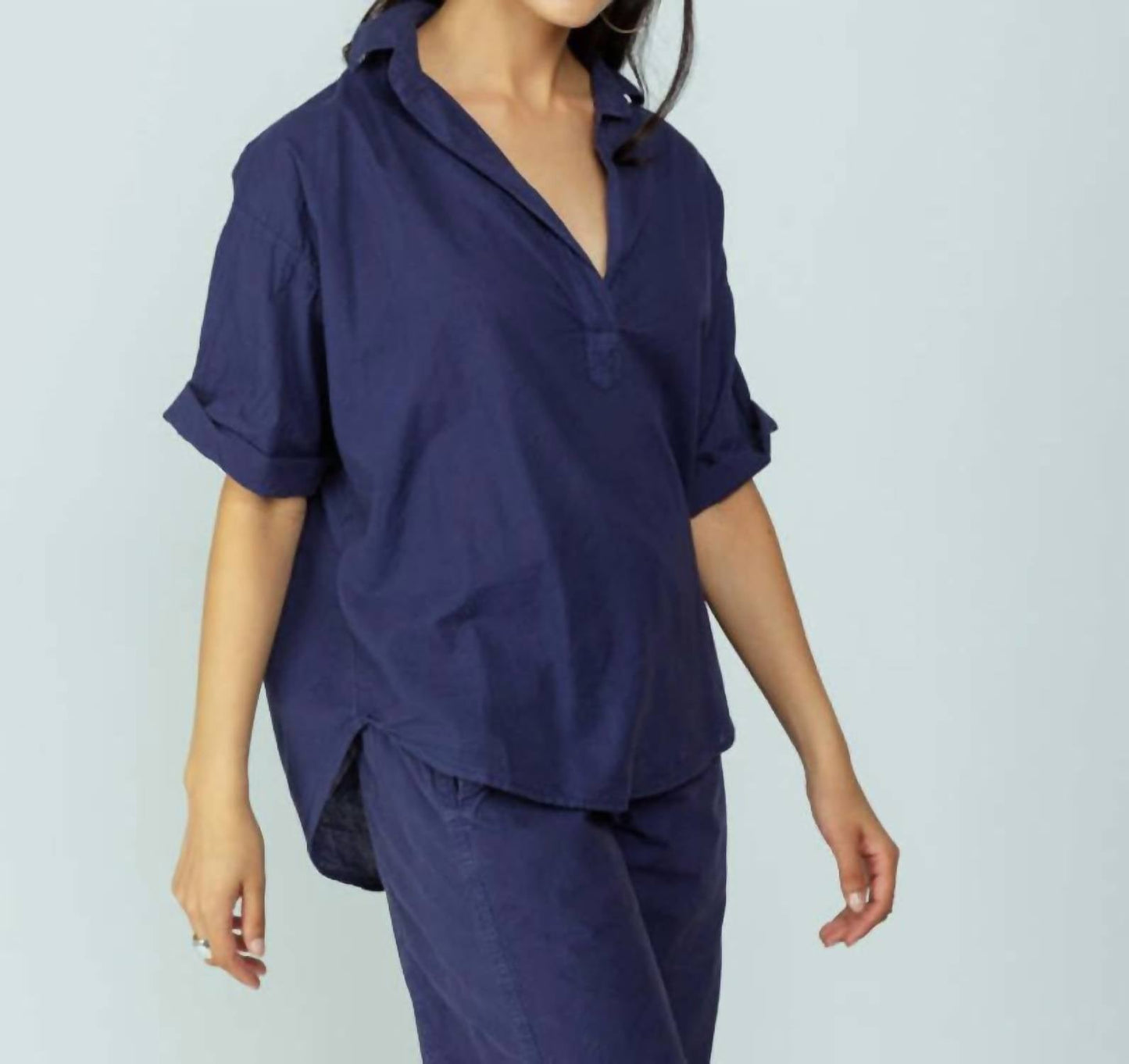 A Shirt Thing - Delilah Collared V-neck Shirt