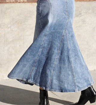 Artemis Vintage - Desiree Denim Maxi Skirt