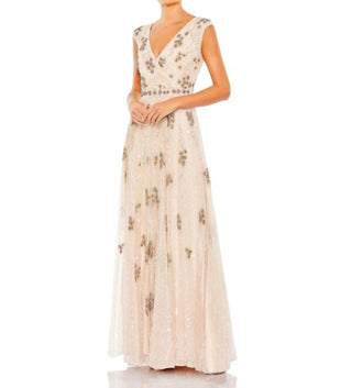 Mac Duggal - Cap Sleeve Embellished Dress