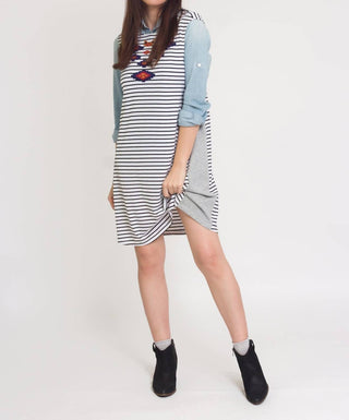 Thml - Tara Embroidered Stripe Dress