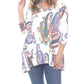 Collective Rack - Paisley Print Flare Top With Pocket