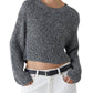 Closed - PURE ORGANIC COTTON CREW NECK SWEATER