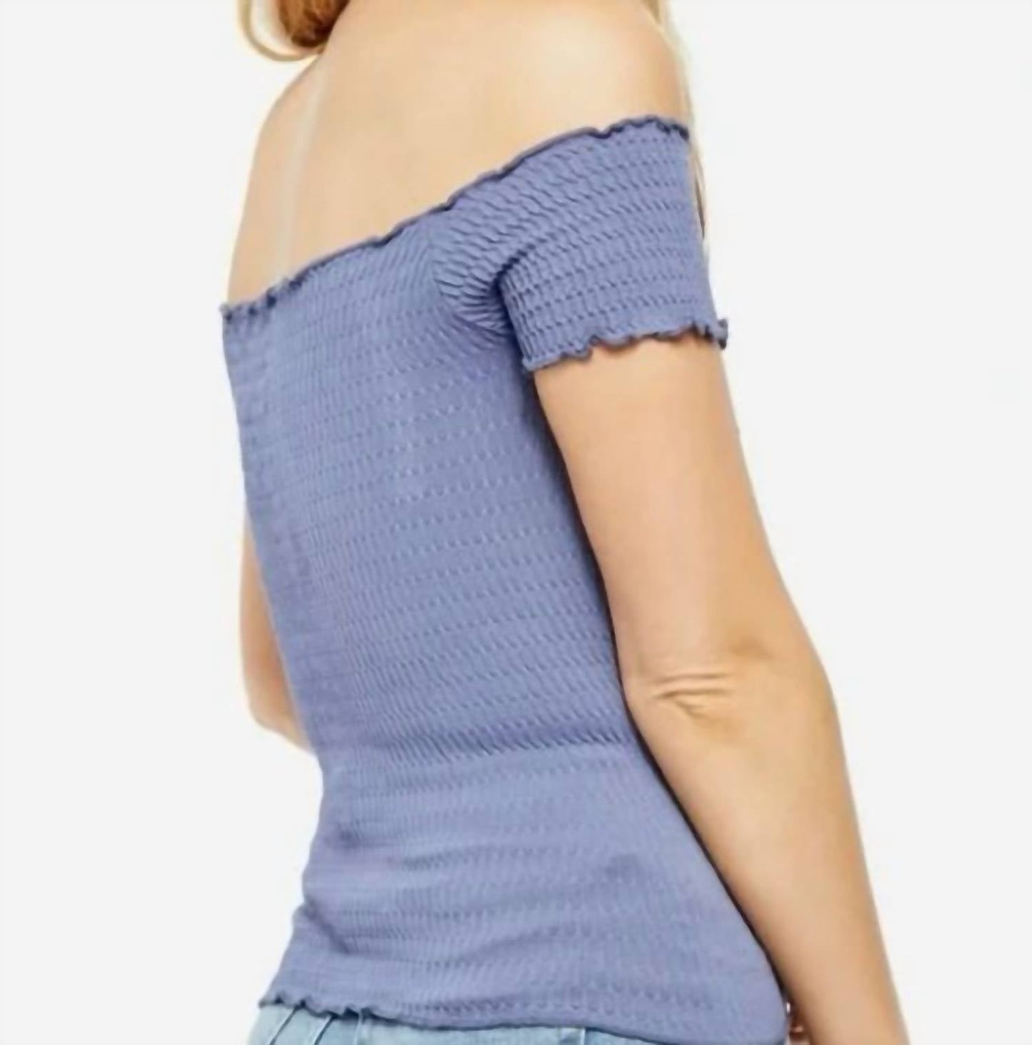 Free People - Intimately Moulin Ruched Off The Shoulder Crop Top