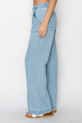 Risen - Wide-Leg Pull On Jeans