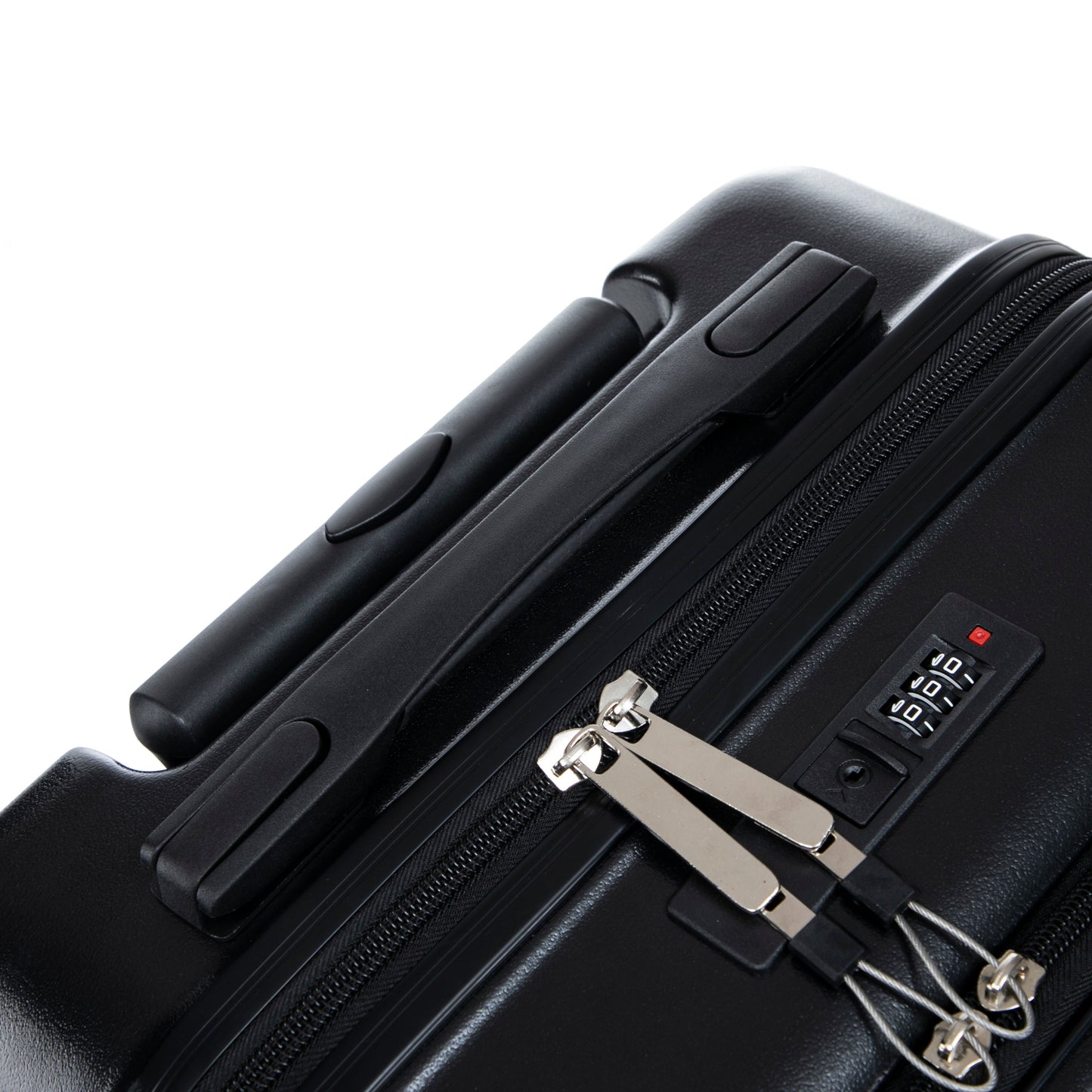 14' & 20' ABS Spinner Wheel Luggage Set with Cosmetic Case
