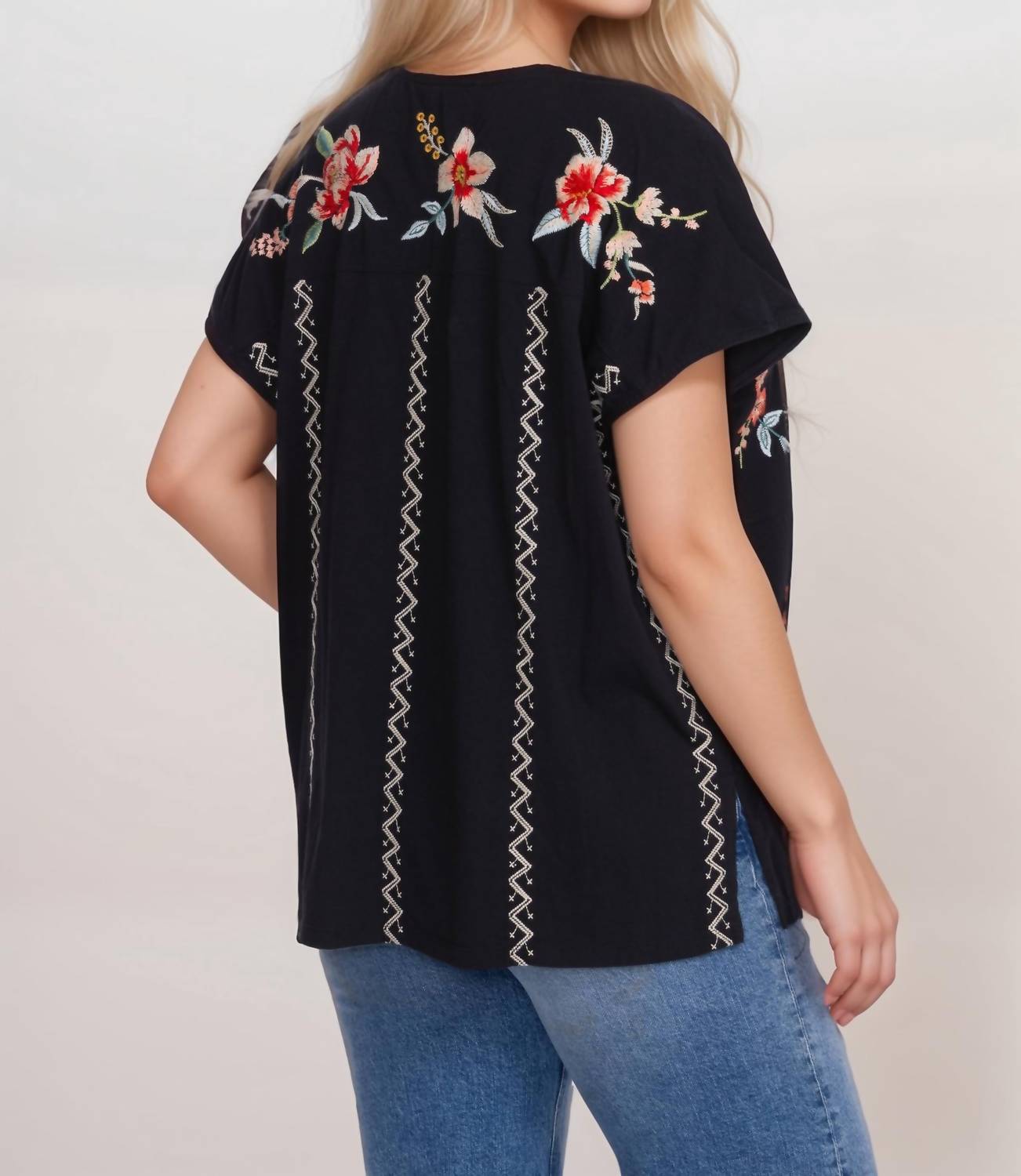 Johnny Was - Andrean Paneled Knit Tee