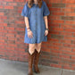 Kut From The Kloth - Blanca Denim Mini Shirt Dress