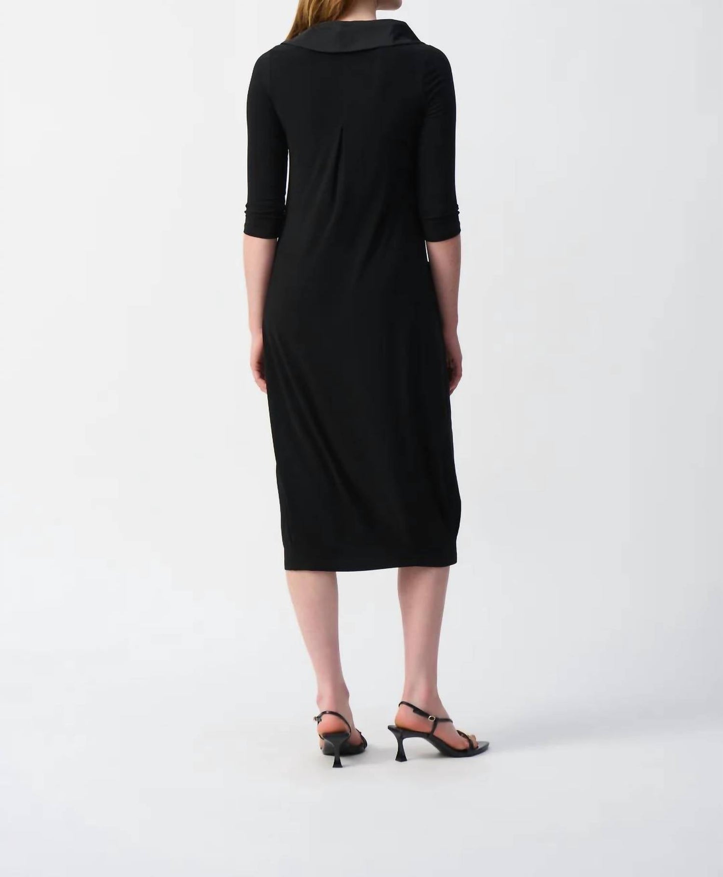 Joseph Ribkoff - 3/4 Sleeves Cocoon Midi Dress
