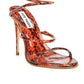 Steve Madden - Women's Exotica Snake Print Leather Wraparound Strap Sandals