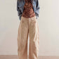 Free People - Good Luck Mid-rise Cord Barrel Jeans