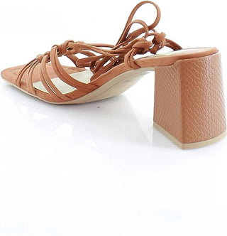 Dolce Vita - Women's Kash Cedar Nubuck Tie Up Block Heeled Sandals