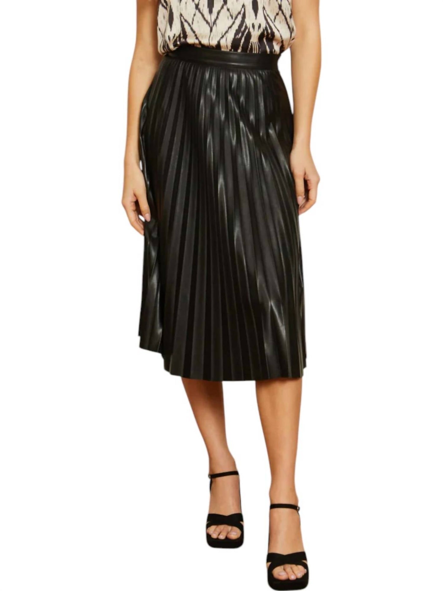 Caballero - Annette Pleated Midi Skirt