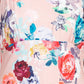 Adrianna Papell - Flutter Sleeve Soft Pleats Floral Print Midi Dress