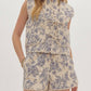 Entro - Show Me The Way Floral Quilted Vest