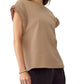 Entro - Vada Braided Detail Cap Sleeve Top