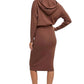 Bluivy - Brianne Hooded Sweater Dress