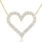 Diana M Jewels - 0.45 Cts Diamond Open-heart Pendant