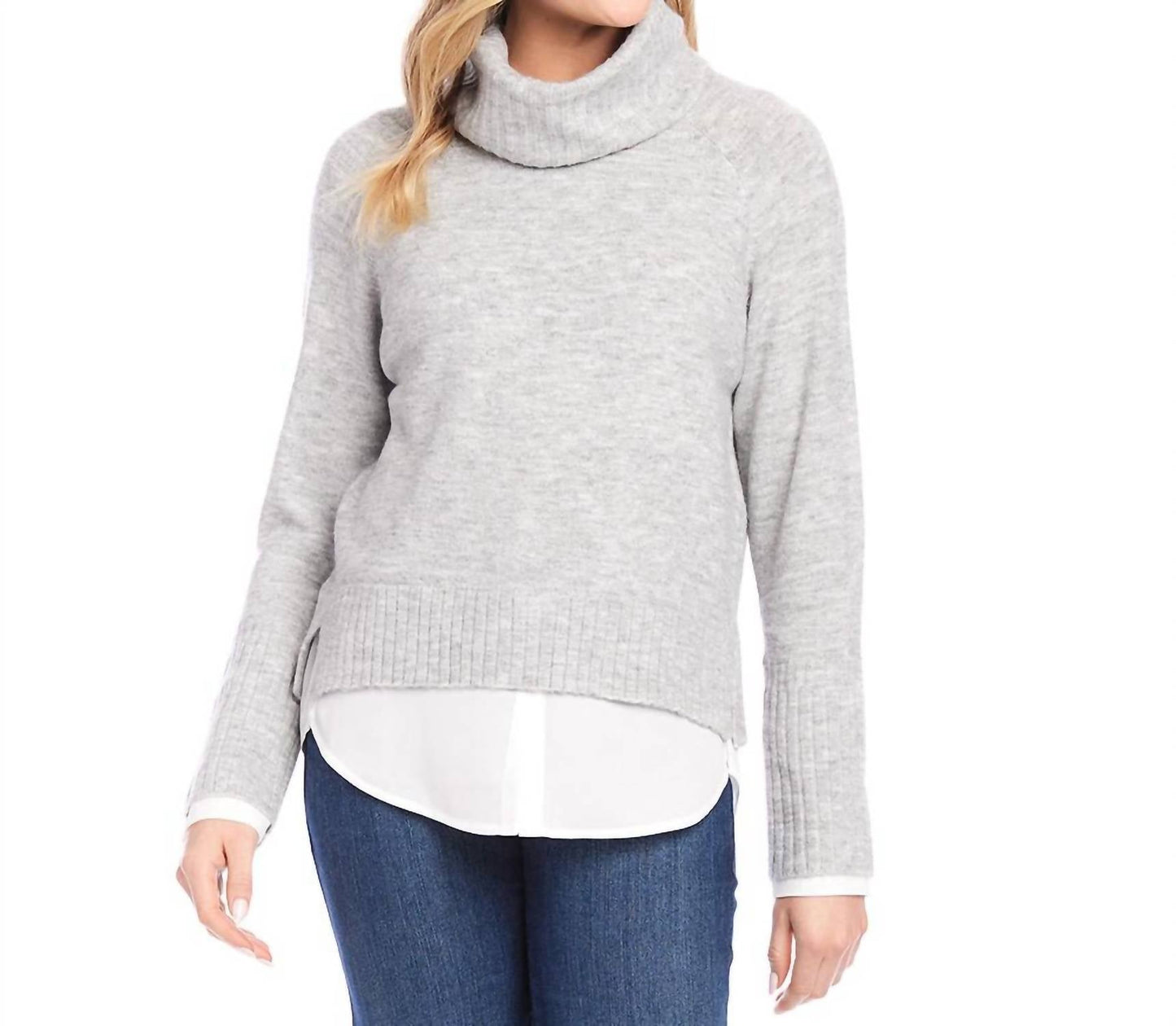 Karen Kane - Layered Turtleneck Sweater