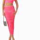 Good American - Mesh Ruched Skirt